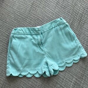 Crewcuts Scalloped Hem Shorts - Light minty blue